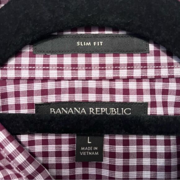 NWOT. Banana Republic Button Down Dress Shirt. Slim Fit. Tall Large. - Picture 4 of 7